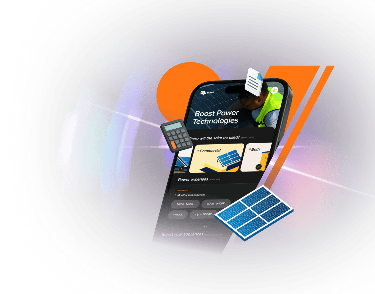 Inverta solar calculator interface